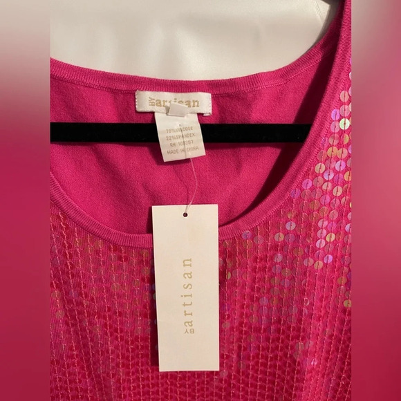 NWT Vintage By Artisan Sequin Tank - Picture 2 of 4